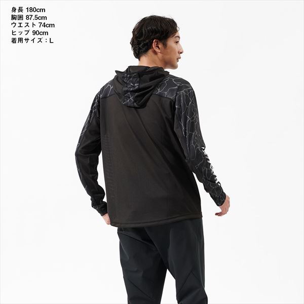 エクセル 透湿ショートレインジャケット FP-5005 ブラック Lサイズ