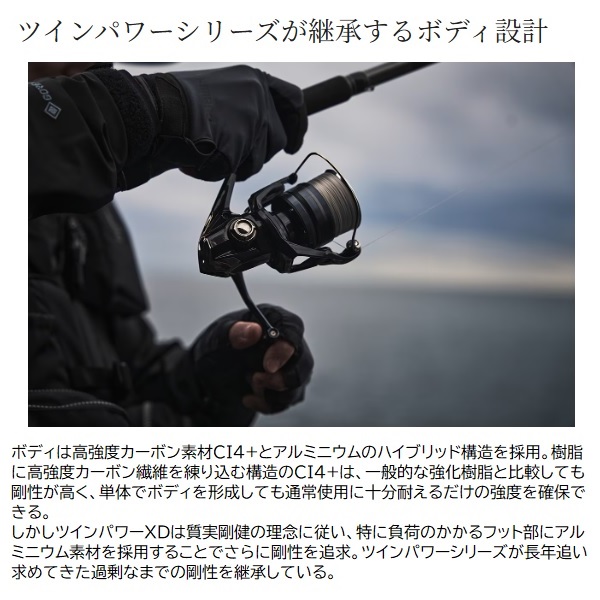 シマノ スピニングリール 25ツインパワー XD C3000XG_3