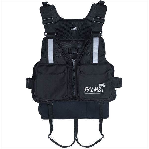 パームス ライフジャケット ロックショアゲームベスト ブラック