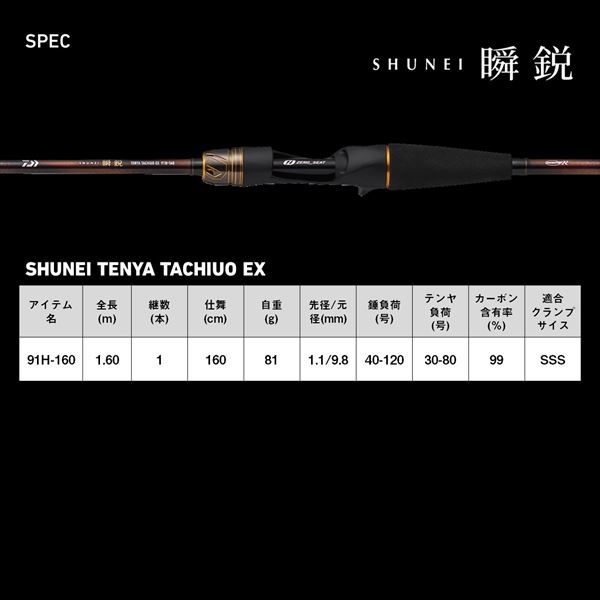 ダイワ 極鋭 タチウオテンヤSP EX 82S-177 ベイトモデル / 船竿 daiwa