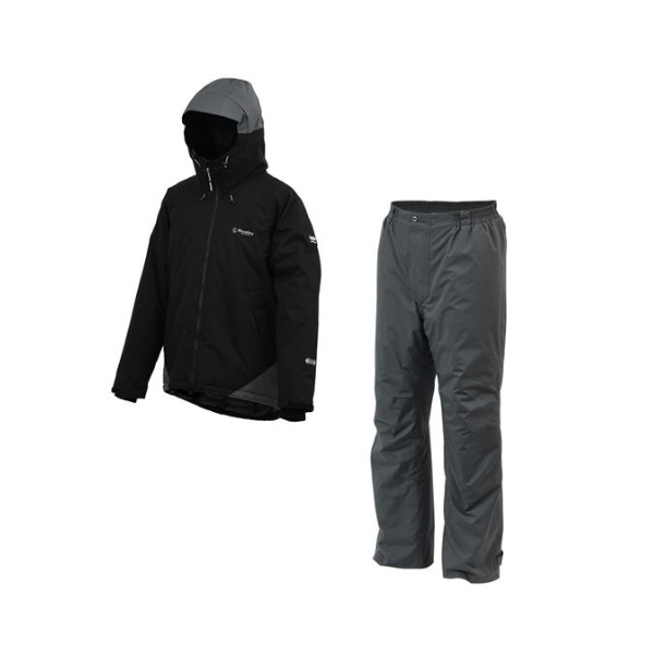 双進 防寒服アウター 6450 RL ストレッチウォームスーツ ブラック LL