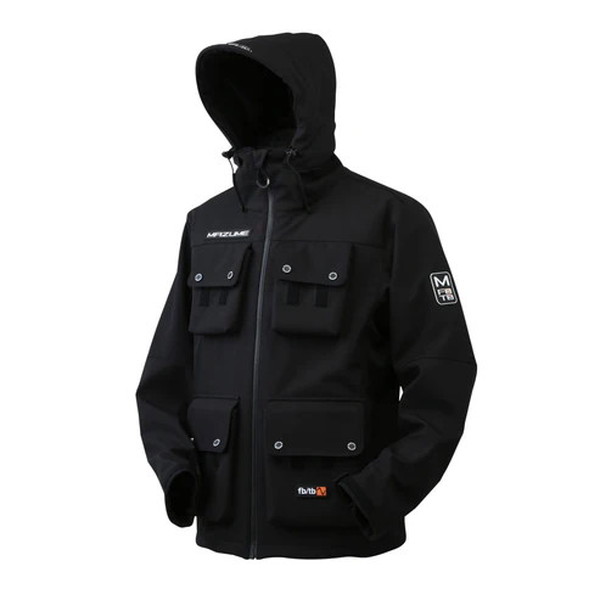 【訳あり】マズメ 防寒服アウター MZFW-801 mazume ウインドカットMPジャケット ブラック 4L