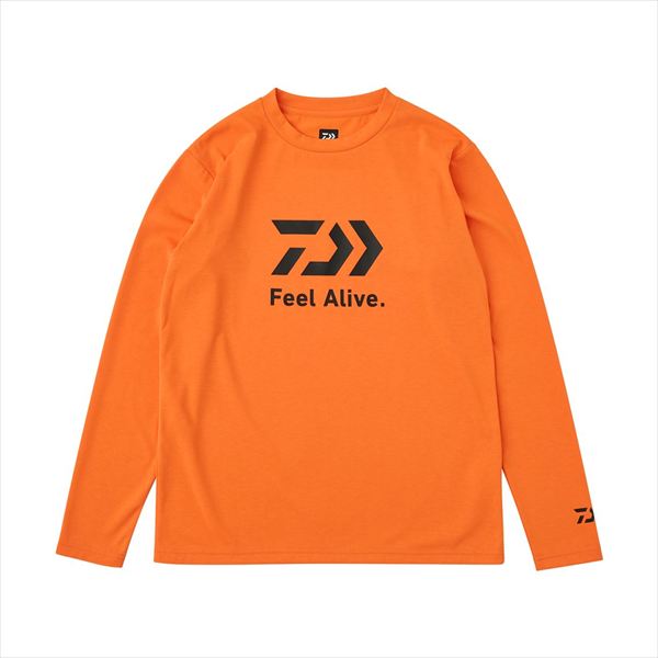 ダイワ ウェア DE-8025 クリーンオーシャンロングスリーブシャツ ライトオレンジ 2XL