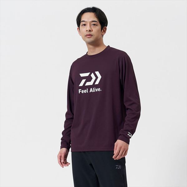 ダイワ ウェア DE-8025 クリーンオーシャンロングスリーブシャツ ライトオレンジ 2XL
