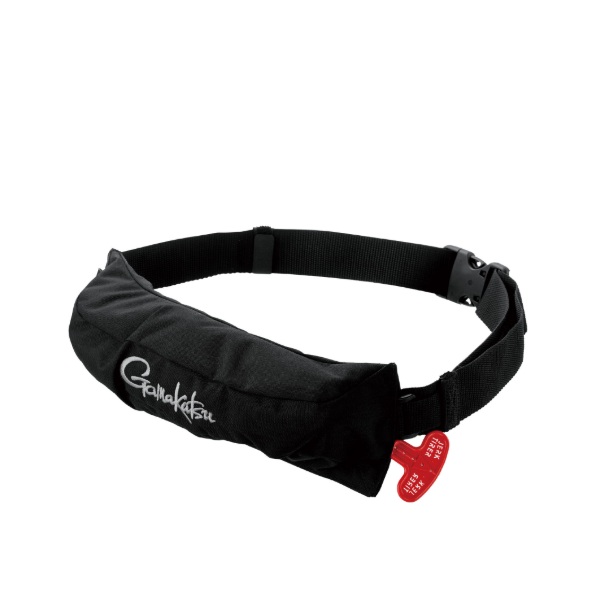 がまかつ ライフジャケット GM6006 コンパクトエアフローター ブラック×グレー フリーサイズ