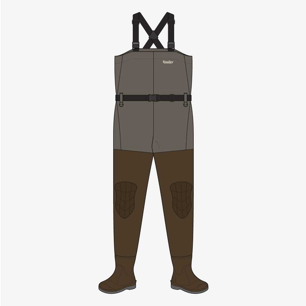 双進 ウェーダー 5464 RV ハイブリッドウェーダーCR グレージュ XL