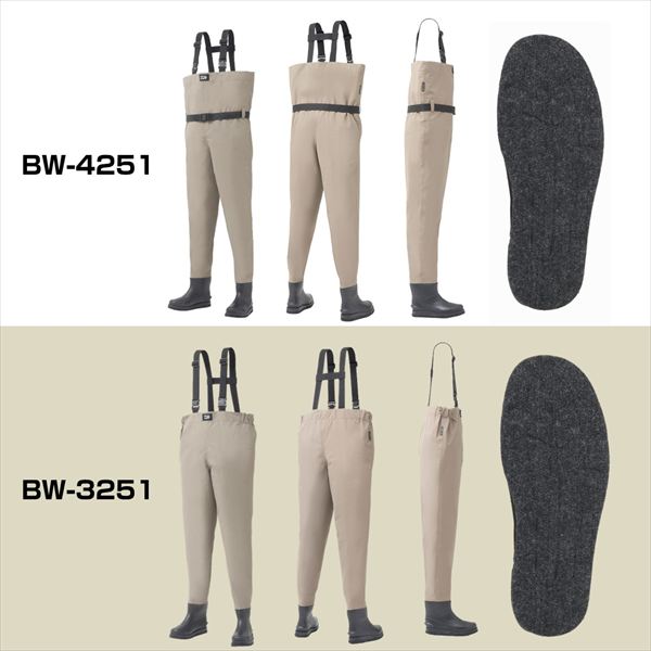 ダイワ ウェーダー BW-3251 (フェルトソール)ブレスウェーダー