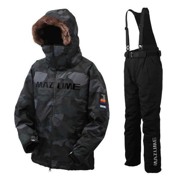 オレンジブルー 防寒服アウター MZFW-868 mazume コンタクト オールウエザースーツ カスタム グリーンカモ L