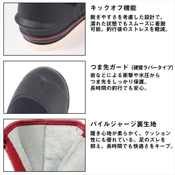 ダイワ 鮎タビ SP-2250R-WO スペシャル羊毛ジョグ ブラック S_4