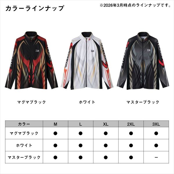 ダイワ ウェア DE-7225 スペシャルロングスリーブフルジップシャツ マスターブラック L_7