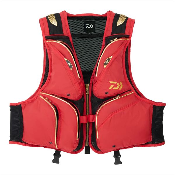 ダイワ ライフジャケット DV-3025F フロートショートフィッシングベスト レッド XL