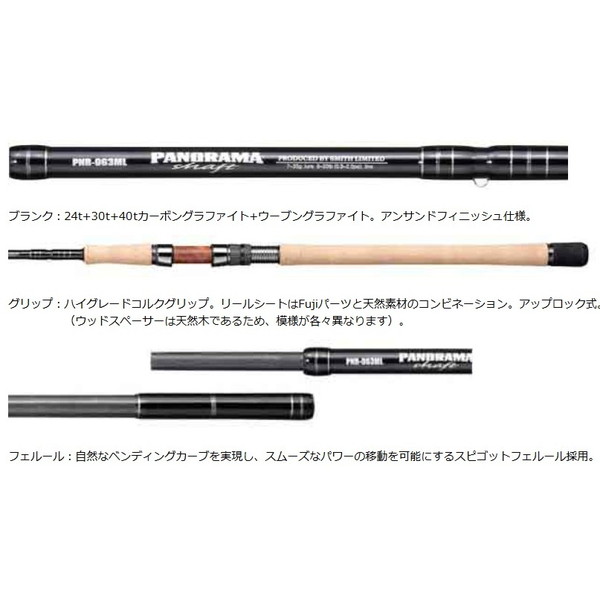 スミス パノラマシャフト PNR-1063MH (スピニング/変則3ピース)_1