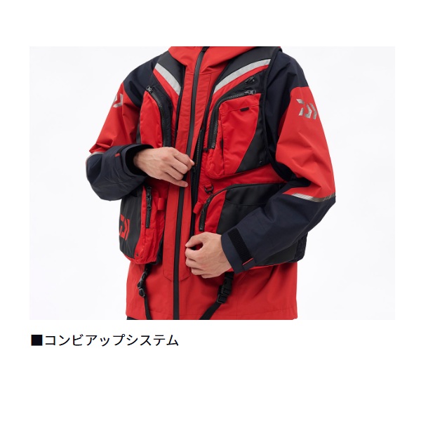 ダイワ レインウェア DR-3126 RAINMAX コンビアップレインスーツ ブラック M_1