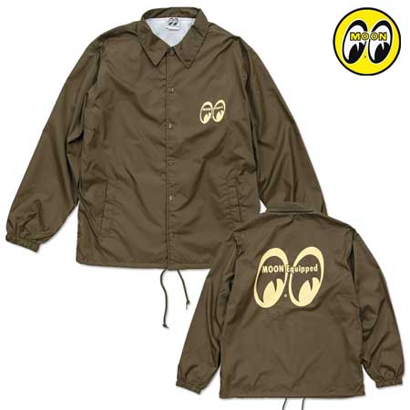 ムーンアイズ ジャケット メンズ コーチジャケット ウインドブレーカー ジャンパー おしゃれ かっこいい アメカジ バイク 車 冬 秋 起毛 アメリカン MOONEYES MOON Equipped ブラウン 9,900円