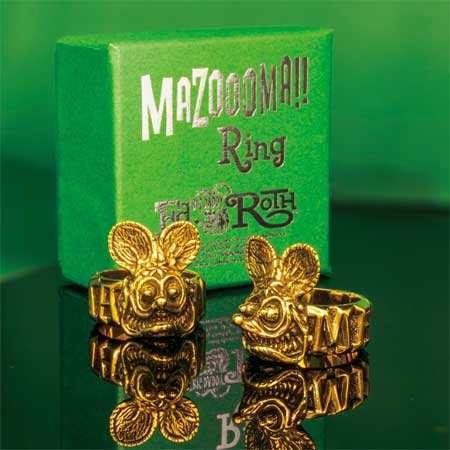 ラットフィンク リング 指輪 おしゃれ かっこいい メンズ レディース 真鍮 ゴールド キャラクター アメリカ アメカジ Rat Fink Mazooma! ブラスリングの通販は