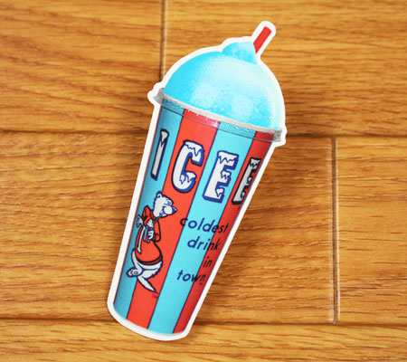 アイシー ICEE ステッカー 車 バイク スーツケース アウトドア 旅行かばん 冷蔵庫 おしゃれ かわいい シェイク アイス  CUP＿SC-IC002-UNTの通販はau PAY マーケット - アメリカン雑貨ジャンクヤード | au PAY マーケット－通販サイト