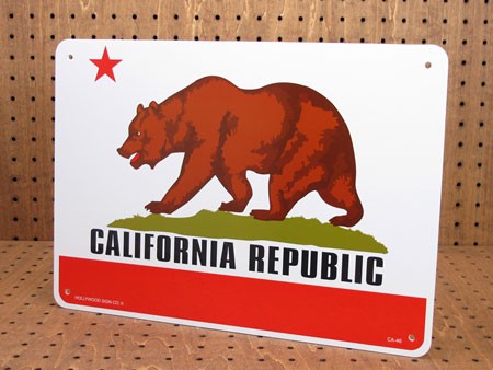 アメリカンサインプレート 案内表示板 カリフォルニア州旗 Sp Ca46 Shoの通販はau Pay マーケット アメリカン雑貨ジャンクヤード