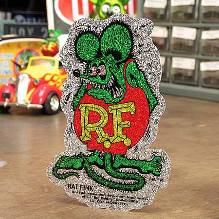 ラットフィンク ステッカー 車 アメリカン キャラクター バイク ヘルメット ねずみ Ratfink グリッター グリーン Sc Rdf033gr Monの通販はau Pay マーケット アメリカン雑貨ジャンクヤード