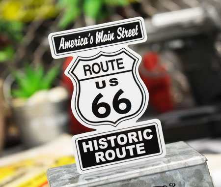 ステッカー アメリカン おしゃれ かっこいい 車 アウトドア スーツケース バイク ビンテージ ルート66 ROUTE66 ホワイトの通販はau  PAY マーケット - アメリカン雑貨ジャンクヤード | au PAY マーケット－通販サイト