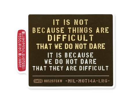 ステッカー 車 アメリカン ミリタリー ステンシル かっこいい おしゃれ バイク 世田谷ベース カーステッカー ことわざステッカー モットの通販はau Pay マーケット アメリカン雑貨ジャンクヤード