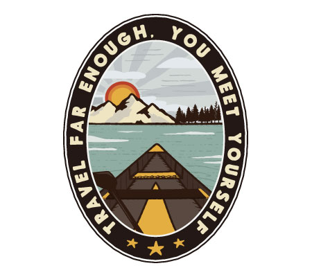 ステッカー アウトドア アメリカン おしゃれ スーツケース 車 バイク かっこいい Vintage Outdoor Budges 船 風景 太陽 Travel Farの通販はau Pay マーケット アメリカン雑貨ジャンクヤード