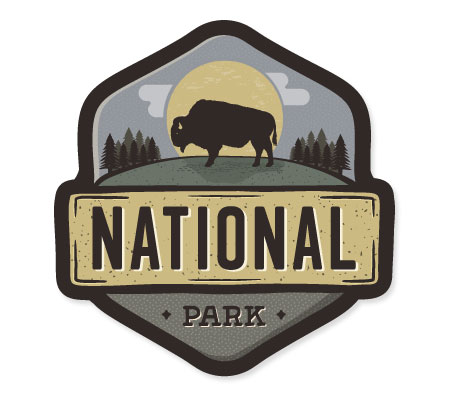 ステッカー アウトドア アメリカン おしゃれ スーツケース 車 バイク かっこいい キャンプ Vintage Outdoor Budges National Parkの通販はau Pay マーケット アメリカン雑貨ジャンクヤード