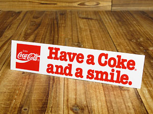 コカコーラ ステッカー グッズ 車 アメリカン バイク ヘルメット Have A Coke And A Smile Sc Ccbs11 Lfsの通販はau Pay マーケット アメリカン雑貨ジャンクヤード