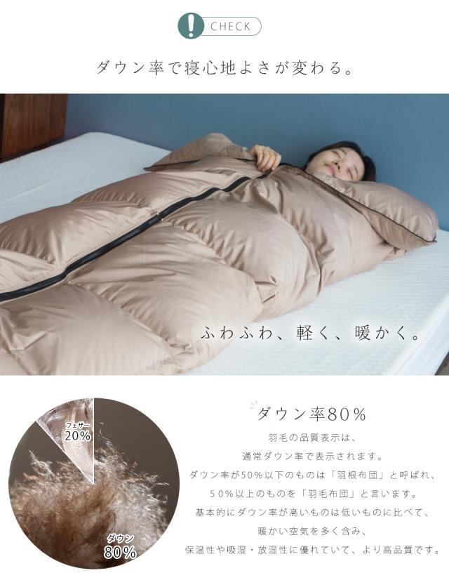 寝袋 ダウン80 シュラフ ダウンケットにもなる羽毛寝袋 羽毛 寝袋 洗える シュラフ 羽毛 寝袋 軽量 洗える 封筒型 コンパクトの通販はau Pay マーケット ホッ と羽毛布団のsnowman