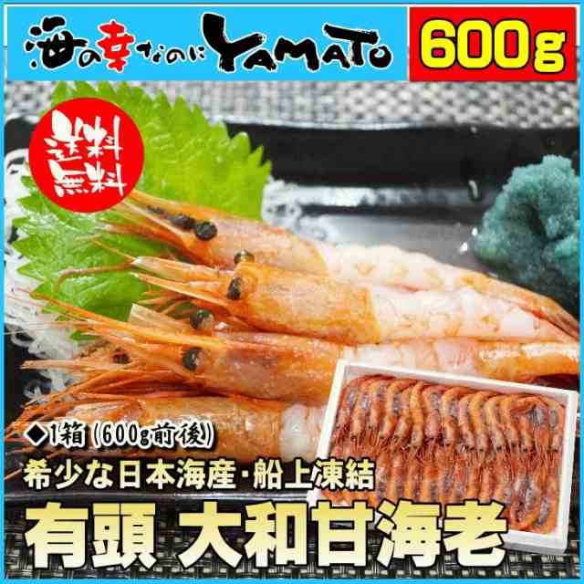 お歳暮　マーケット店　PAY　ギフト　新鮮　甘エビ　PAY　えび　70代　600g前後　60代　有頭殻付き　大和甘海老　マーケット－通販サイト　ホッコクアカエビ　マーケット　海の幸なのにYAMATO　船上凍結　エビ　甘えび　au　お年賀　海老　au　内祝いの通販はau　PAY