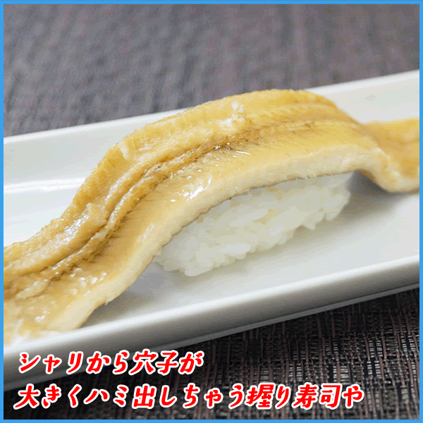 蒲焼のタレおまけ付き ふわっと柔らか煮穴子 大型90g 一本物 あなご アナゴ 冷凍食品 真穴子 活〆 韓国産 高級寿司種 お歳暮