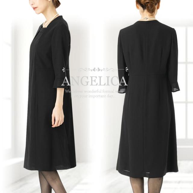 大人の女性のための 高品質 洗える 夏用 ブラックフォーマル 前開き