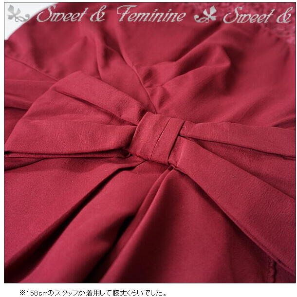 リボン フリル ワンピース パーティー ドレス ノースリーブ 7号 9号 11号 13号 15号 ネイビー 紺 ワインレッド リボン フリル ワンピース パーティー ドレス ノースリーブ 7号 9号 11