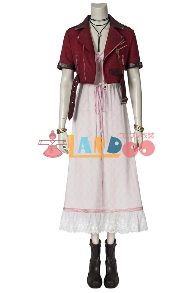 ファイナルファンタジー7 FF7 エアリス コスプレ衣装 フルセット ファイナルファンタジーVII リバース FF7 エアリス・ゲインズ