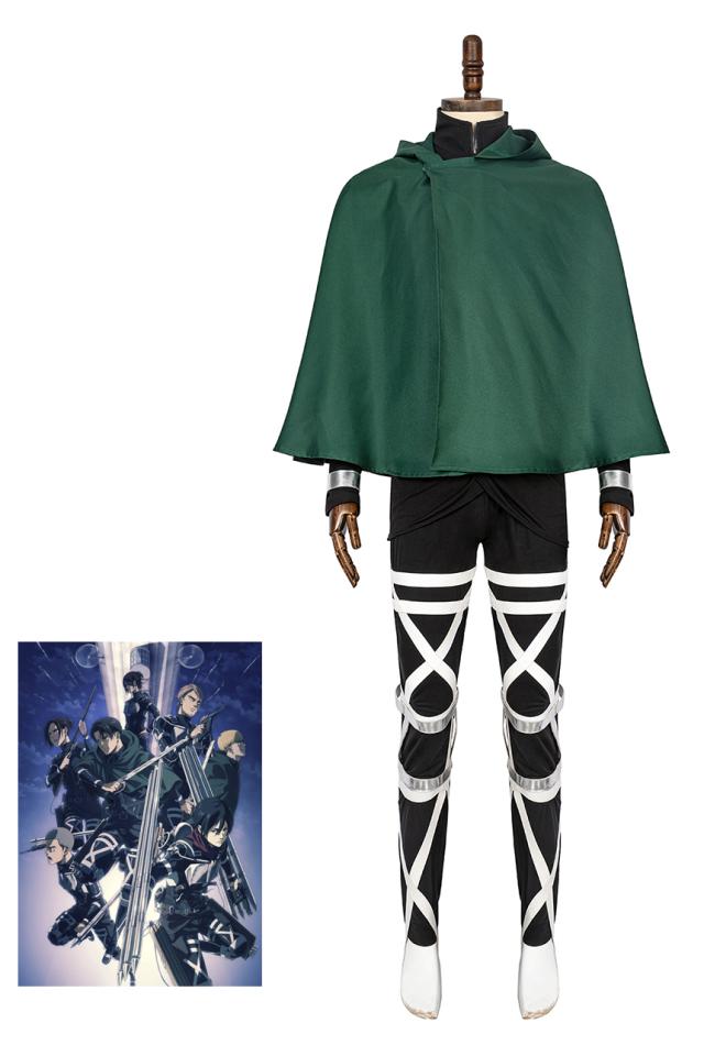 進撃の巨人 The Final Season 調査兵団 自由の翼 メンズ/男用 ミカサ