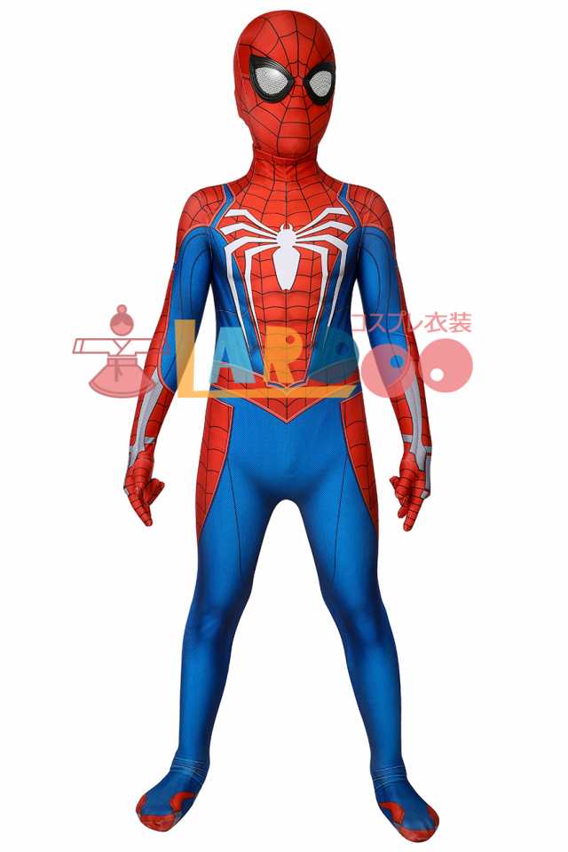 スパイダーマン SPIDER-MAN PS4 子供用 コスプレ衣装[J19006EB-KID]