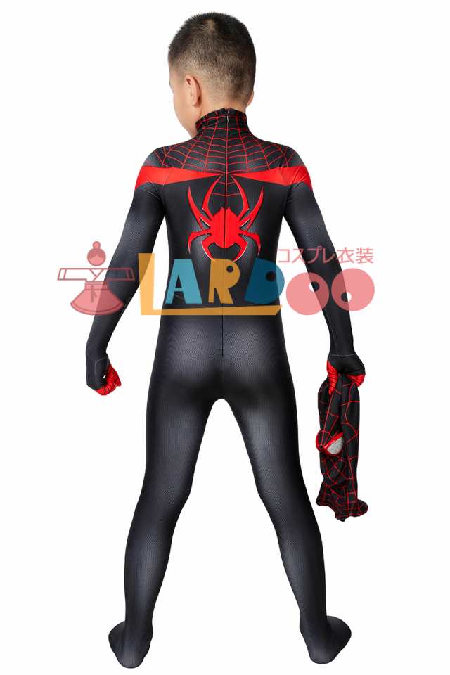 アルティメット・スパイダーマン マイルス・モラレス Ultimate Spider-Man Miles Morales  コスプレ衣装[J19013CB-KID]