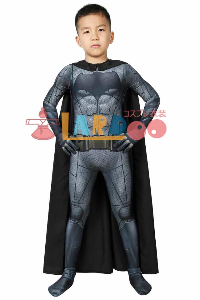 ジャスティス リーグ バットマン ブルース ウェイン Justice League Batman 子供用 コスプレ衣装[J19043BA-KID]