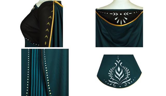 アナと雪の女王 アナ ドレス キャラクター仮装 コスプレ衣装 コスプレ