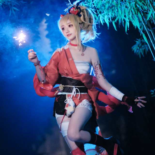 全size在庫 服だけで翌々日発送 原神 Genshin げんしん 宵宮-よいみや コスプレ衣装 コスチューム[4717]の通販は