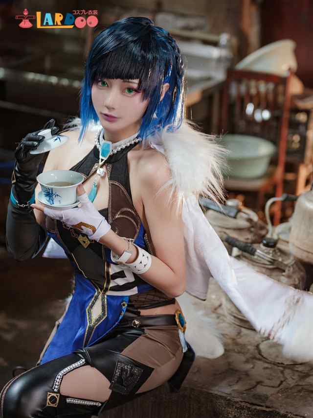 原神 Genshin 璃月 夜蘭-イェラン-Yelan コスプレ衣装 コスチューム cosplay [4848]-