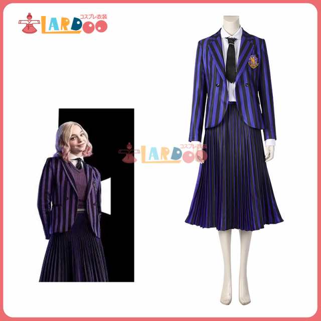 Wednesday Addams Enid sinclair -イーニッド・シンクレア ネバーモア・アカデミー ユニフォーム 制服 コスプレ コスチューム[5060]の通販は