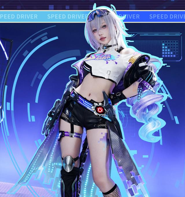 崩壊スターレイル HonkaiStarRail 銀狼LV.999 コスプレ衣装 発光パーツ コスチューム