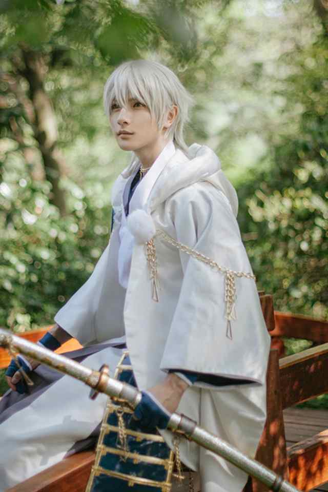 刀剣乱舞 鶴丸国永 ウィッグ コスプレ衣装コストモ様 - コスチューム ...