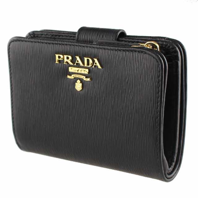 プラダ 折りたたみ財布 PRADA 1ML018 2B6P F0002 ブラック系 財布 ...