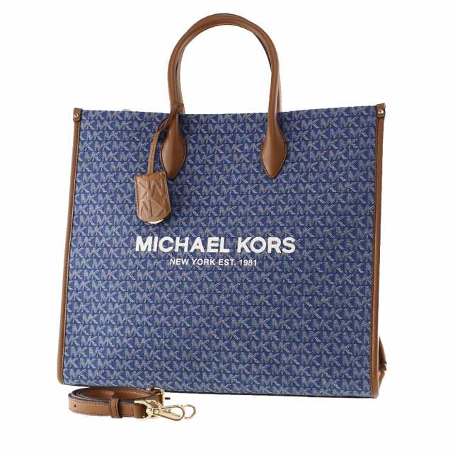 マイケルコース トートバッグ デニム モノグラム MICHAEL KORS 35f2g7zt9j ブルー系マルチ バッグ・カバン レディース