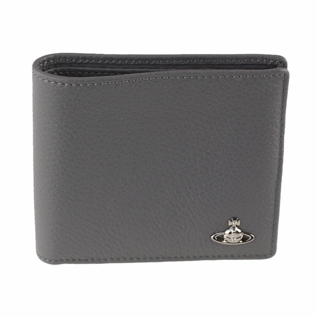 ヴィヴィアン ウエストウッド 折りたたみ財布 メンズ 二つ折り財布 VIVIENNE WESTWOOD 51070034-41241 P402  グレー系 財布・小物