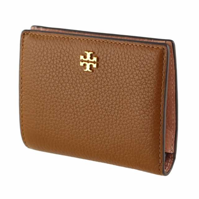 トリーバーチ 折りたたみ財布 二つ折り TORY BURCH 84691 ブラウン系