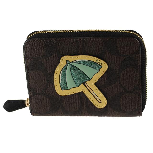 コーチ 折りたたみ財布 レディース ラウンドジップ ファスナー Coach F ブラウン マルチ系 財布 小物の通販はau Pay マーケット ミッピーナ