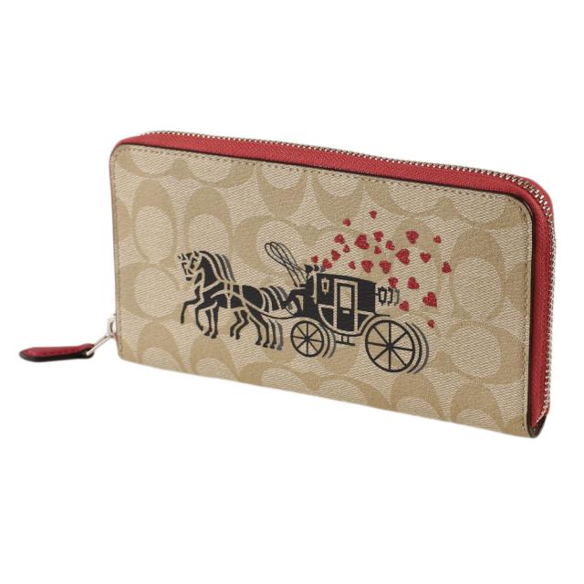 コーチ 長財布 レディース ラウンドジップ ファスナー Coach F Svqa1 ベージュ系 ピンク系モノグラム 財布 小物の通販はau Pay マーケット ミッピーナ