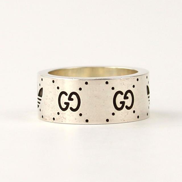 【訳ありアウトレット】グッチ 指輪 リング フラットバンド GUCCI j-702766 J8400 0728 シルバー アクセサリー レディース メンズ兼用の通販は